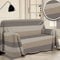 PENSIERI DELICATI Telo Copridivano 180 x 290 cm Made in Italy, Telo Copritutto 100% Cotone Puro Riciclato Tinto in Filo, Fantasia Fascia Beige, Ideale Come Telo Arredo, Salva Divano, Coperta Picnic
