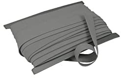 10 Meter Baumwoll - Schrägband/Einfassband Nahtband 100% Baumwolle Schrägbänder 18mm gefalzt (perlgrau (56 B))
