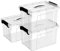 Cetomo 15L*3 Storage Boxes, Carry Plastic Storage Box with Lids, Organizing Container with Handle and Secure Latching Buckles, Stackable, Nestable, Tote Bin for Home Office Clothes, 15L-3Pack, Clear