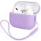 Kompatibel mit Airpods Pro 2 Generation Hülle 2022, Mocarheri Ultra-dünnes, Silikon Stoßfeste Weiches Schutzhülle für Airpods Pro 2, Voller Schutz für Airpods Pro 2 Case Cover (Hellviolett)
