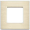 Luxus-Time Interruptor basculante de luz con marco de aluminio, caja empotrable, interruptor basculante, color dorado (marco de aluminio de 1 compartimento)