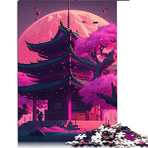 1000-teiliges Puzzlespiel Japanischer Tempel Puzzles Papppuzzles Familienaktivität (Größe 26 x 38 cm)