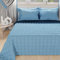 PETTI Artigiani Italiani - Trapuntino Matrimoniale, Copriletto Matrimoniale, Trapuntino Double Face, Trapunta Primaverile, Celeste Blu Notte, 100% Made in Italy
