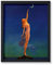Poster Master Vintage-Poster Reaching for the Moon, Retro-Halbmond-Druck, himmlische Wandkunst, Geschenk für Männer und Frauen, Monddekoration für Schlafzimmer, Wohnzimmer oder Büro, 28,9 x 35,6 cm,
