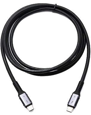 System-S Cable Thunderbolt 4 de 150 cm tipo C macho a macho, adaptador de 40 Gbps USB 4.0