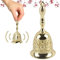 Glocke Weihnachten, ACTOYS Weihnachtsglocke, Handglocke Tischglocke Komplett aus Metall, Weihnachtsschmuck Accessoire zu Nikolauskostüm Hochzeit Abendessen Schule(Gold)