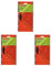 Herlitz Geometrie-Dreieck groß mit Griff, 1 Stück in Klarsichtpackung (Packung mit 3)
