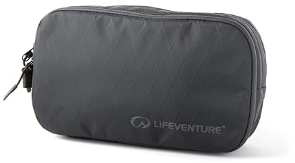 Lifeventure X-Pac Wash Pack | Wasserabweisender Reise-Kulturbeutel zum Aufhängen mit Spiegel und Mehreren Taschen, Schwarz, Einheitsgröße, Kulturbeutel zum Aufhängen