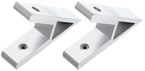 QUARKZMAN 2pcs 45 Degrés Angle Aluminium Profil Coin Supports, Coin Orthèse Joint Connecteurs pour 2020 Série (Argent Ton )