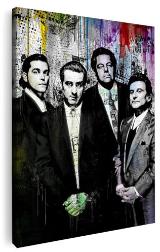 Artmazing | Goodfellas Bild bunt | Bild Goodfellas | S-Art Bilder | Goodfellas Bilder Modern | Coole Wandbilder Wohnzimmer | Wandbild Goodfellas Deko XXL | Bild Leinwand XXL | Goodfellas Bilder Wand