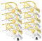 KOMBIUDA Simulation Waldhorn Anhänger Mini-horn-instrumentenmodell Hängedeko Weihnachtsbaum-hängedeko Kunststoff-miniatur-musikinstrument-ornament Dekorative Anhänger Instrumentenanhänger