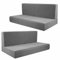 YWQJL Bezüge Für Wohnwagen Sitzgruppe 4 Stück Camper-Kissenbezüge, Rv-Sitzbezüge Möbelschutz, Sofa-Sitzkissenbezug Elastisch Einfach Zu Montierende Bankbezüg(Light Gray,4)
