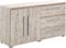 Arthur Berndt Moderne Kommode 2 Türen 3 Fächern 3 Schubkästen Sideboard Lowboard Sand Eiche