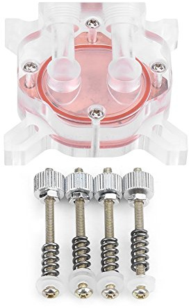 Tbest Computer-GPU-Wasserkühler, Kühlblock, Wasserblock, Rote Kupferbasis, Pom-Abdeckung, Computerkomponenten, Desktop und Peripheriegeräte