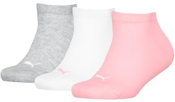 PUMA Lot de 3 paires de chaussettes de sport unisexes pour enfant, Rose Water, 35-38