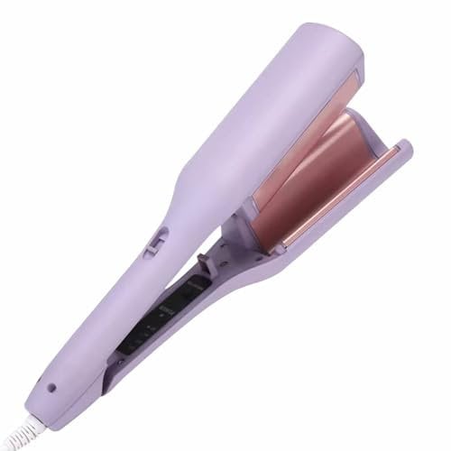 32mm Big Wave Hair Curler, V Shaped Curling Iron for Beach Waves, French Egg Roll Curling Wand with 4 Adjustable Temperatures (160°C-220°C), Anti-Scald Design, Suitable for All Hair Types