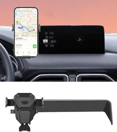 KEPHTH Support de téléphone de voiture pour Mazda CX5/CX-5 accessoires 2021-2024, 2022 et 2023 pour CX5 2024, convient à la plupart des smartphones (écran de 10,2 uniquement)