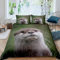 Loussiesd Cute Otter Bettwäsche Set 135x200cm Kinder Jungen Mädchen 3D Wildtiere Bettbezug Set Wildtiere Stil Dekor Betten Set