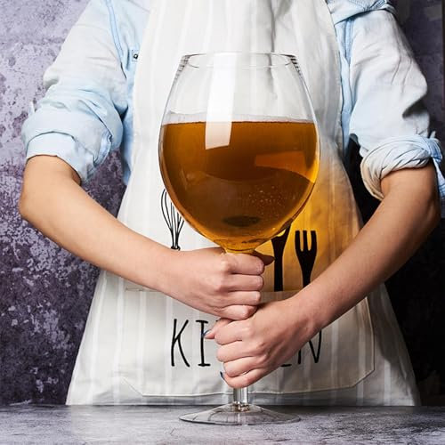Giant Wine Glass | 3.2L Extra Large Wine Glass | Funny Oversized Champagne Glasses | Huge Goblets Glassware | Large Capacity Beer Wine Cups for Parties