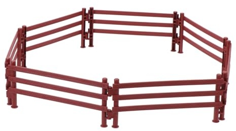 VINTORKY 20 Stücke Mini Zaun Panels PVC Bauernhof Tiere Zaun Spielzeug Für Jungen Und Mädchen