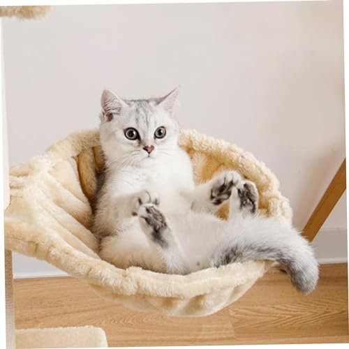 Hamac sur Chat, 30 cm / 11,8 Pouces en Peluche pour Chats en Peluche Remplacement de hamac, lit de hamac à Chat à l'épreuve de Chat, lit de Panier de Chat Lavable pour Arbre de Chat