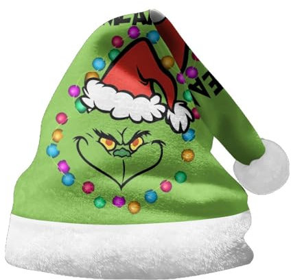 HGWOPGASD Wichtel Mütze Weihnachtsmützen Erwachsene Weihnachts Mütze Mütze Weihnachten Weihnachtsmütze Für Erwachsene Mütze Mit Zipfel, Zipfelmütze Grinch Mütze Weihnachtsmütze Erwachsene Santa Hat