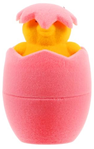 Holibanna Chic Easter Ring Jewelry Box Velvet Material Small Chick Shape Cute Display Case for Engagement Ring Her