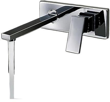 Küchenarmatur, Küchenarmaturen, In die Wand einlassener Waschbecken-Wasserhahn, dreiteilis Set Unterputz-Wasserhahn, Badezimmerschrank-Waschtischmischer BR-320,für Küche Badezimmer