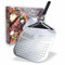 Orso Chef Pelle à pizza perforée, pelle à pizza en aluminium MAXI 32 x 32 cm. Poignée refermable, professionnelle, trous conçus pour détachement optimal, pelle à pizza, pain et focuse