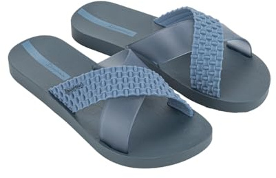 Ipanema SENSE SLIDE FEM - Badeslide für Damen - auffälliger Riemen mit Muster (BLUE/BLUE, EU Schuhgrößensystem, Erwachsene, Damen, Numerisch (von/bis), M, 35, 36)