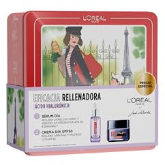 L´Oréal Paris Cofre de Revitalift Filler, Serum Anti-arrugas con Ácido Hialurónico y Péptidos. Hidrata, Ilumina, Rellena+Crema Día Protectora SPF50, Antiarrugas. Inpirado en Cosmética Coreana.