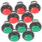 HOMSFOU 10pcs Self-resetting Doorbell Button Easy to Install Push Button for Home Replacement