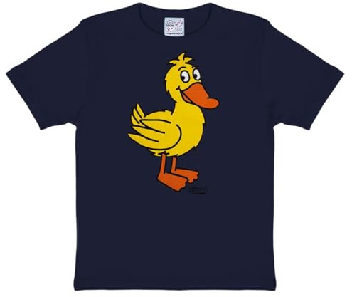 Logoshirt® Die Sendung mit der Maus T-Shirt Kinder | gelbe-Ente-Motiv, Mädchen und Jungen, lizenziertes Originaldesign