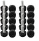 Adjustable Furniture Feet Levelers M6 M8 M10 Plastic Screw In Height Adjustable Leg Leveling Feet for Tables Chairs Stools Black Threaded Anti-Slip Floor Protectors 10 Pack(M8*24 * 25mm)