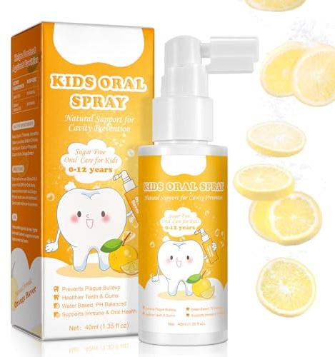 RlfJynxious Mundspray Mit Geschmack, Mund Spray Frisch Atem Tragbares Mundspray mit Orangengeschmack, Verbesserung ZahnfleischrüCkgang Mundgeruch Bekämpfen – 40 ml