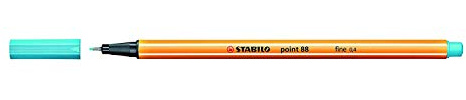 STABILO Fineliner Point 88, 3 Stück, Azurblau