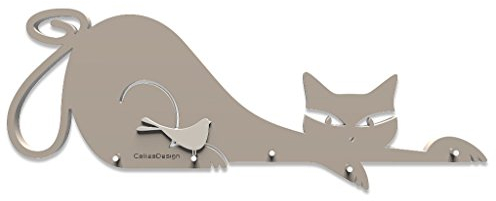CalleaDesign Schlüsselbrett Katze Taupe