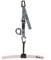 eaglefit - Premium Klimmzugstange aus Holz für Outdoor & Zuhause (wetterfest, 60 cm) Klimmzug Stange ergonomisch gebogen für Decke, Balken, Garten, Baum - Pull-Up Bar verstellbar zum Aufhängen (grau)