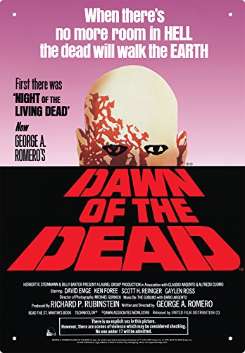 Aquarius – Dawn of the Dead una hoja Tin Sign