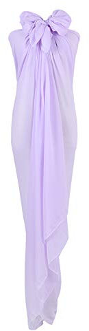 PB-SOAR XXL Damen Einfarbig Sarong Pareo Strandtuch Wickeltuch Bikini Cover up Wickelrock Multifunktions, Weich und Leicht (Hell Violett)