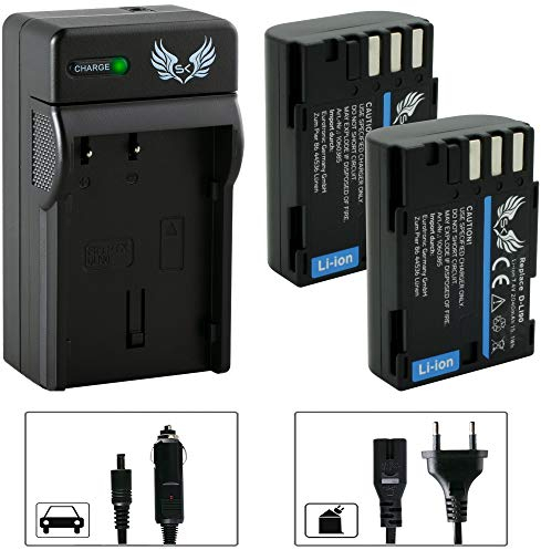 2X SK Akku Pentax D-Li90 2040mAh + Ladegerät Charger für Pentax K1 K-1 / K3 K-3 K-3 II / K5 K-5 K-5 II K-5 IIs / K7 K-7 / 645D 645Z
