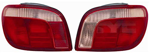Diederichs Heckleuchte Rückleuchte Rücklicht links für Toyota Yaris (CP10) 04/1999-02/2003, Rot, Halogen, Kunststoff mit Lampenträger