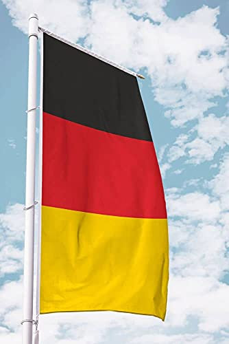 Deitert Deutschlandfahne – 150x400cm, Deutschland Flagge, Fahne für Ausleger aus reißfestem Polyester
