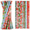 PLULON 75 Stück Weihnachtsstifte mit Radiergummi Weihnachtsstifte mit Weihnachtselementen des Weihnachtsmannes, Elch, Schlitten, Glocke für Weihnachtsfeier liefert Weihnachtsholzstifte