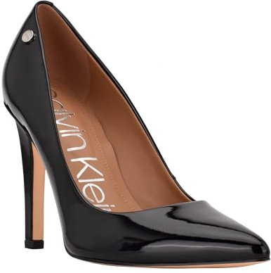 Calvin Klein Damen Brady Pumps, Schwarz Lack, 37 EU