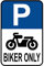 Blechschild 30 x 20 cm Hinweisschild: Parking Spot Biker Only - DekoNo7