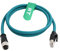 HangTon Câble Ethernet M12 Codage A 8 Broches Femelles vers RJ45 Cat-7e Cordon de raccordement pour capteur actuateur Industriel Application d'automatisation du réseau Profibus 1m