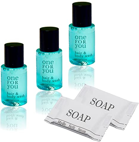 Hotel Set One For You Shampoo und Duschgel 20ml 600Stk. + Seife 14g 500Stk.