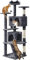 Yaheetech Cat Tree, 158cm Cat Tower with Scratching Post, 2 House and Dangling Balls Cat Furniture for Indoor Cats Kittens, Dark Grey