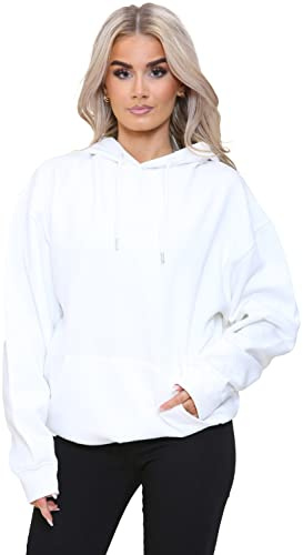 BRAND KRUZE Women Oversized Hoodie Sweatshirt Soft Fleece Lined Sweat Hood
